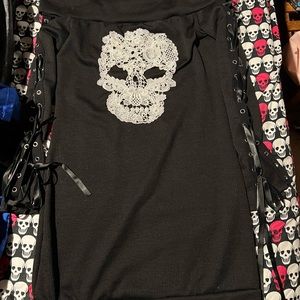 Woman’s long sleeve skull dress
